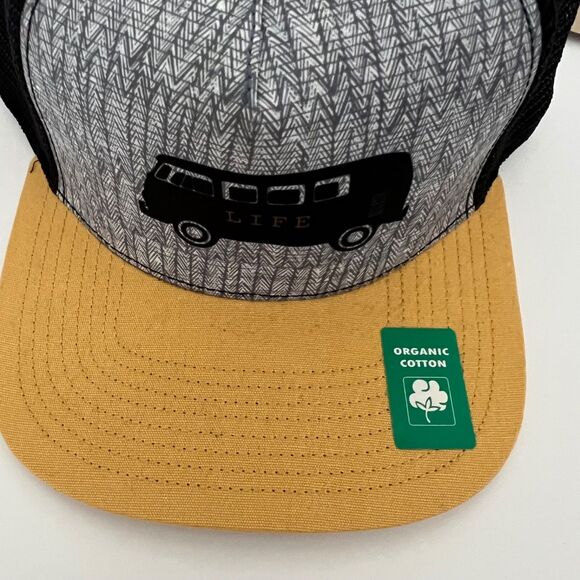 Prana Journeyman Trucker Birch Van Run Multicolor Cap Hat Unisex Adult Yellow - Picture 3 of 11